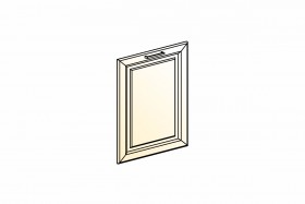 Атланта Дверь глухая L600 (эмаль) (Белый глянец патина золото) в Называевске - nazyvaevsk.katalogmebeli.com | фото