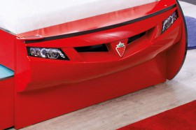 CARBED Кровать-машина Coupe с выдвижной кроватью Red 20.03.1306.00 в Называевске - nazyvaevsk.katalogmebeli.com | фото 2