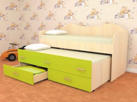 Кровать детская Нимфа двухместная 2.0 Венге/Дуб молочный в Называевске - nazyvaevsk.katalogmebeli.com | фото 7