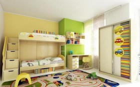 Детская комната Клаксон (Бежевый/корпус Клен) в Называевске - nazyvaevsk.katalogmebeli.com | фото 3