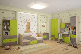 Детская комната Пуговка в Называевске - nazyvaevsk.katalogmebeli.com | фото