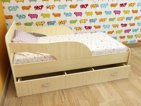 Кровать детская Максимка Млечный дуб/Венге в Называевске - nazyvaevsk.katalogmebeli.com | фото 8