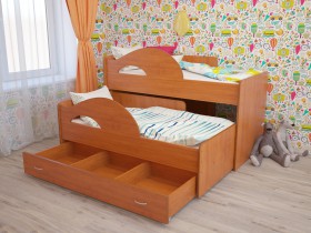 Кровать детская Радуга 1600 Млечный дуб/Венге в Называевске - nazyvaevsk.katalogmebeli.com | фото 6