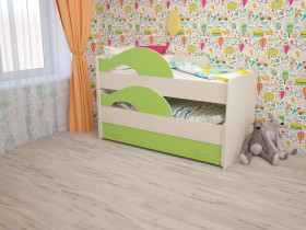 Кровать детская Радуга 1600 Млечный дуб/Венге в Называевске - nazyvaevsk.katalogmebeli.com | фото 8