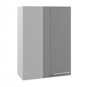 Гарда ВПУ 650 шкаф верхний угловой высокий (Белый Эмалит/корпус Серый) в Называевске - nazyvaevsk.katalogmebeli.com | фото
