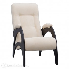Кресло для отдыха Неаполь Модель 9 без лозы (Венге-эмаль/Ткань Ваниль Verona Vanilla) в Называевске - nazyvaevsk.katalogmebeli.com | фото