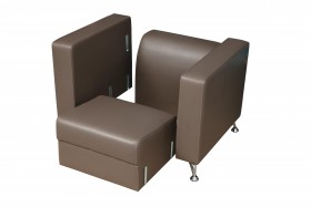 Кресло для отдыха "Премиум" (кож. зам. латте)/осн. в Называевске - nazyvaevsk.katalogmebeli.com | фото 4