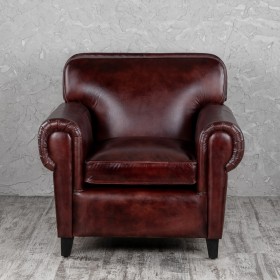 Кресло кожаное Элегант (Бордовый) в Называевске - nazyvaevsk.katalogmebeli.com | фото 7