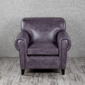 Кресло кожаное Элегант (Фиолетовый) в Называевске - nazyvaevsk.katalogmebeli.com | фото 4