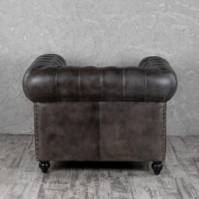 Кресло кожаное Лофт Честер (акация) в Называевске - nazyvaevsk.katalogmebeli.com | фото 7