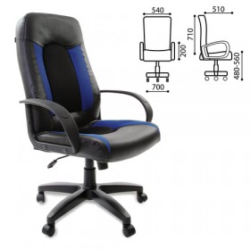 Кресло офисное BRABIX Strike EX-525 (сине-черный) в Называевске - nazyvaevsk.katalogmebeli.com | фото