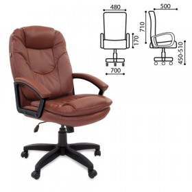 Кресло офисное BRABIX Trend EX-568 (коричневый) в Называевске - nazyvaevsk.katalogmebeli.com | фото 1