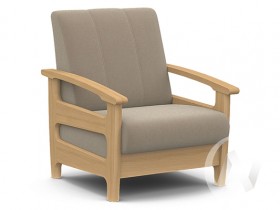 Кресло для отдыха Омега (бук лак/CATANIA LATTE) в Называевске - nazyvaevsk.katalogmebeli.com | фото 1