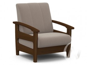 Кресло для отдыха Омега (орех лак/CATANIA COCOA) в Называевске - nazyvaevsk.katalogmebeli.com | фото