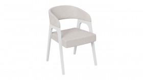 Кресло «Техас 1» (Белый матовый/Шенилл Estetica Vanille №220) в Называевске - nazyvaevsk.katalogmebeli.com | фото