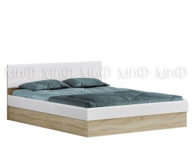Кровать 1,4 спальня Фортуна (Дуб сонома/белый глянец) в Называевске - nazyvaevsk.katalogmebeli.com | фото