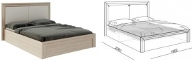 Кровать 1,6 Глэдис (М32) с подъемным механизмом Распродажа в Называевске - nazyvaevsk.katalogmebeli.com | фото 2