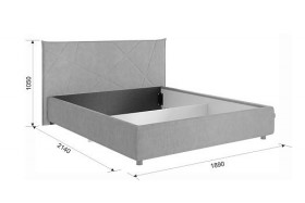 Кровать 1,6 Квест с подъемным механизмом (Топаз велюр) купить в Называевске - nazyvaevsk.katalogmebeli.com | фото 2