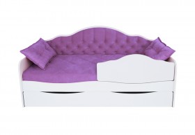 Кровать 170 серии Иллюзия Лайт 1 ящик 32 Фиолетовый (подушки) в Называевске - nazyvaevsk.katalogmebeli.com | фото