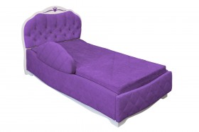 Кровать 190 Гармония Lux 32 Фиолетовый (мягкий бортик) в Называевске - nazyvaevsk.katalogmebeli.com | фото