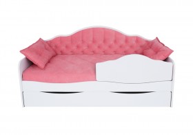 Кровать 190 серии Иллюзия Лайт 1 ящик 89 Розовый (подушки) в Называевске - nazyvaevsk.katalogmebeli.com | фото