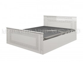Кровать Афина-1 1,4 м (Белый/Белый глянец) в Называевске - nazyvaevsk.katalogmebeli.com | фото