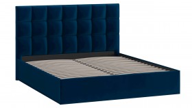 Кровать без ПМ «Эмбер» Велюр Confetti/Blue в Называевске - nazyvaevsk.katalogmebeli.com | фото 3