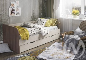 Кровать детская Балли 2-х уровневая (шимо темный/шимо светлый) в Называевске - nazyvaevsk.katalogmebeli.com | фото