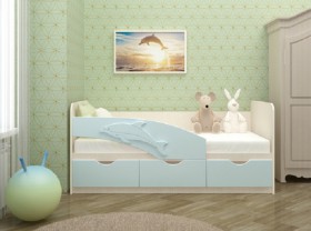 Кровать детская 1,6м Дельфин (Розовый металлик) в Называевске - nazyvaevsk.katalogmebeli.com | фото