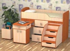 Кровать детская Фея 1.6 Венге/Дуб молочный в Называевске - nazyvaevsk.katalogmebeli.com | фото 3