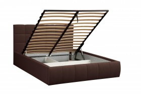 Кровать "Диана" ш. 1600 (Н=1010мм) (жаккард шоколад) в Называевске - nazyvaevsk.katalogmebeli.com | фото