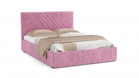 Кровать Гамма ш. 1400 (с основанием для хранения) (велюр тенерифе розовый) в Называевске - nazyvaevsk.katalogmebeli.com | фото