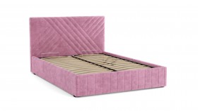 Кровать Гамма ш. 1400 (с основанием для хранения) (велюр тенерифе розовый) в Называевске - nazyvaevsk.katalogmebeli.com | фото 2