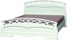 Кровать Грация-1 из массива сосны 1600*2000 Белый античный в Называевске - nazyvaevsk.katalogmebeli.com | фото 5