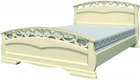 Кровать Грация-1 из массива сосны 1600*2000 Белый античный в Называевске - nazyvaevsk.katalogmebeli.com | фото 20