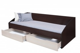 Кровать одинарная "Фея - 3" (симметричная) New (венге / вудлайн кремовый / ДВПО: белый) в Называевске - nazyvaevsk.katalogmebeli.com | фото 3