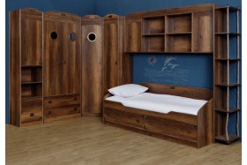 Кровать с 2-мя ящиками «Навигатор» (Дуб Каньон) в Называевске - nazyvaevsk.katalogmebeli.com | фото 10