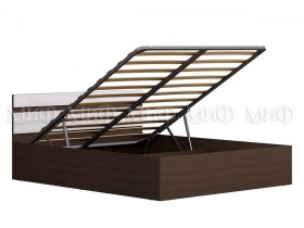 Кровать с подъемным механизмом Нэнси 1,4м (Венге/белый глянец) в Называевске - nazyvaevsk.katalogmebeli.com | фото 1