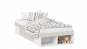 Кровать «Сканди» с ящиком Дуб Гарден/Белый в Называевске - nazyvaevsk.katalogmebeli.com | фото