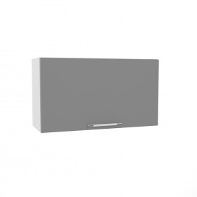 Лофт ВПГ 800 шкаф верхний горизонтальный высокий (Штукатурка белая/корпус Серый) в Называевске - nazyvaevsk.katalogmebeli.com | фото