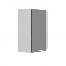 Лофт ВПУ 550 шкаф верхний угловой высокий (Штукатурка белая/корпус Серый) в Называевске - nazyvaevsk.katalogmebeli.com | фото
