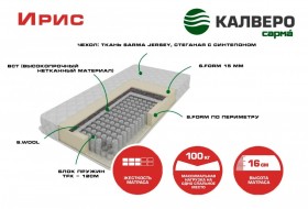 Матрас IRIS 1600*2000 в Называевске - nazyvaevsk.katalogmebeli.com | фото