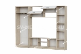 Мебель для гостиной МГС 3 Исполнение 1 Дуб Сонома / Белый в Называевске - nazyvaevsk.katalogmebeli.com | фото 3