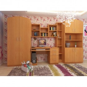 Детская Мишутка Комплект мебели (Вишня оксфорд) в Называевске - nazyvaevsk.katalogmebeli.com | фото