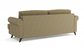 Оливер / диван - кровать 3-х местн. (еврокнижка) (велюр велутто коричневый 23 в Называевске - nazyvaevsk.katalogmebeli.com | фото 2
