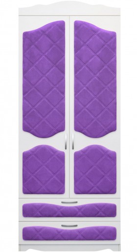 Шкаф 2-х створчатый с ящиками серии Иллюзия 32 Фиолетовый в Называевске - nazyvaevsk.katalogmebeli.com | фото