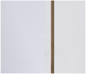 Веста СБ-2258 Шкаф 3х дверный с зеркалом Дуб Бунратти/Белый глянец в Называевске - nazyvaevsk.katalogmebeli.com | фото 2