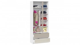 Шкаф для одежды комбинированный «Сканди» Дуб Гарден/Белый/Глиняный серый в Называевске - nazyvaevsk.katalogmebeli.com | фото 3