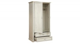 Шкаф для одежды "Сохо" (бетон пайн белый/2 ящика/зеркало) в Называевске - nazyvaevsk.katalogmebeli.com | фото 3