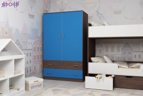 Шкаф двухстворчатый Бодего/Голубой в Называевске - nazyvaevsk.katalogmebeli.com | фото